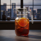 Ribbed 1.5 Liter Glass Pitcher (2375) by Limon