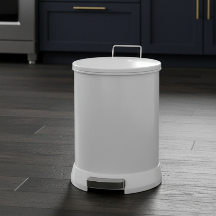 SleekRound Pedal Dustbin with Removable Inner by Limon Main image
