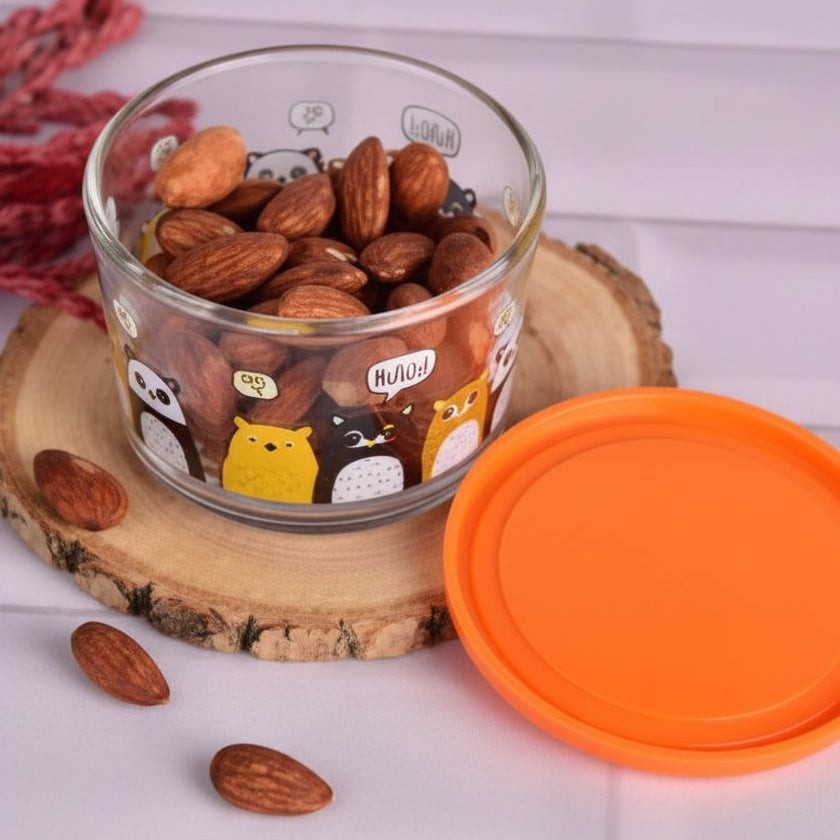 Mini Printed Glass Storage Bowl 190ml (2068) by Limon Main image