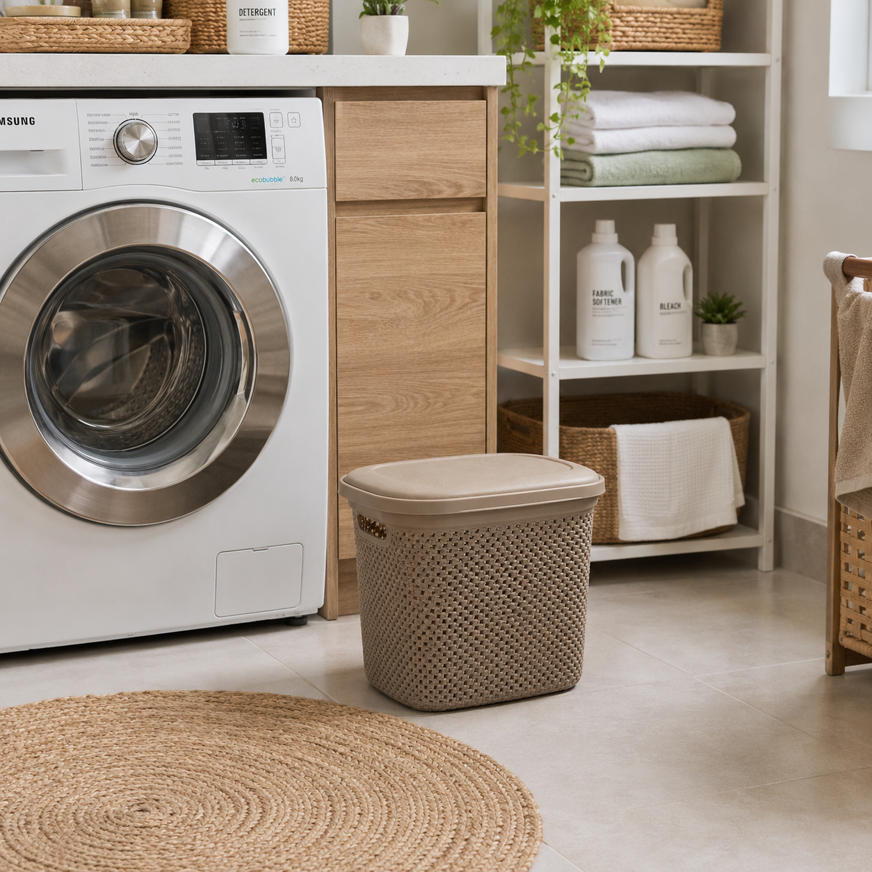Laundry Basket with Lid  (2135) by Limon