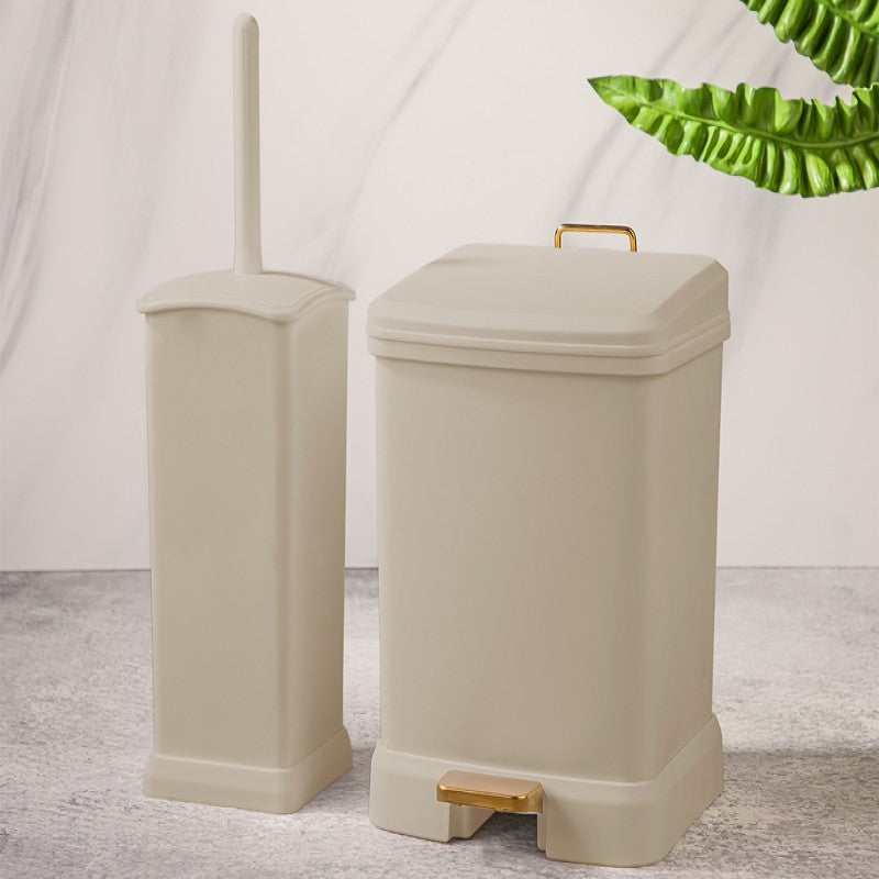 EdgeClean Rectangle Dustbin & Brush Set (1923) by Limon