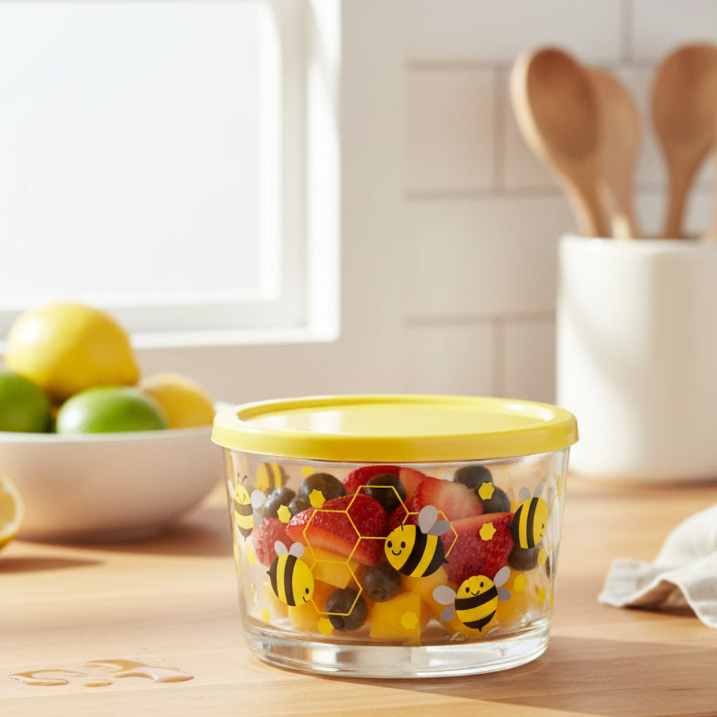 Mini Printed Glass Storage Bowl 190ml (2068) by Limon Secondary image