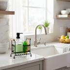Glass Liquid Dispensers Set with Stand and Sponge by Limon