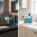 Glass Liquid Dispensers Set with Stand and Sponge by Limon
