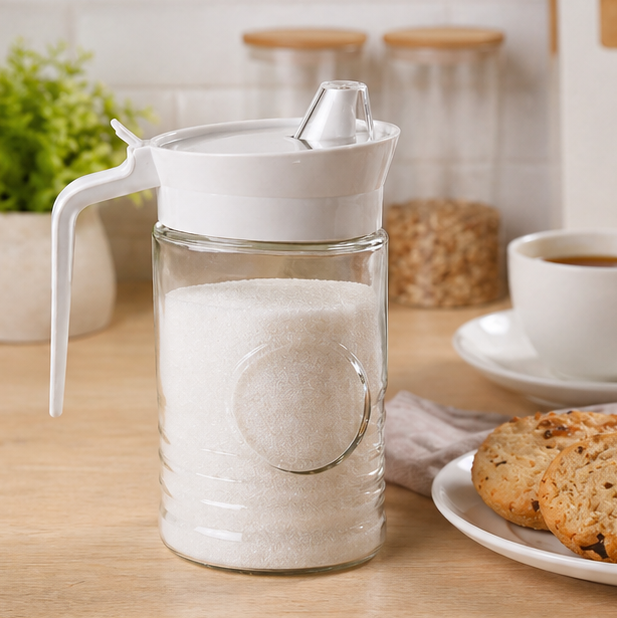 Rustic Design Glass Sugar Dispenser (1882) by Limon Main image