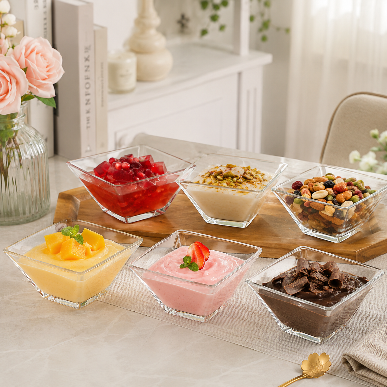 6-Pcs Serving Glass Bowl Set (2087) by Limon Secondary image