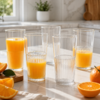6-Pcs Ribbed Glass Set (2448) by Limon
