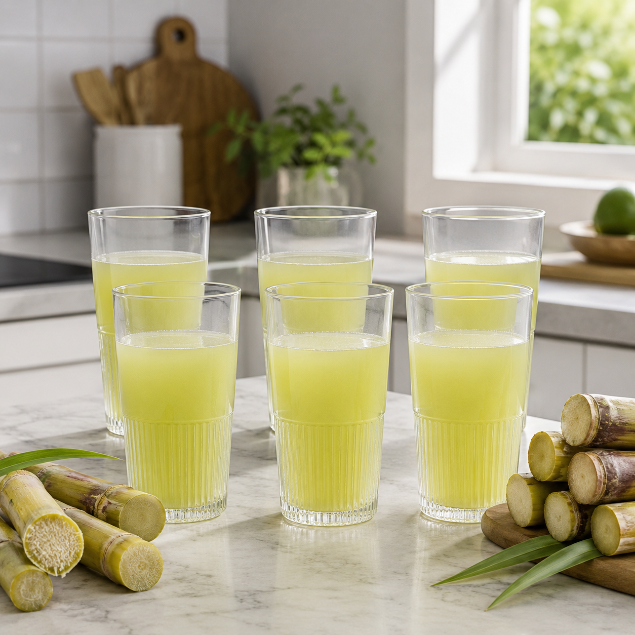 6-Pcs Ribbed Glass Set (2448) by Limon Secondary image