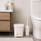 LuxePattern 5L Dustbin & Brush Set (2147) by Limon