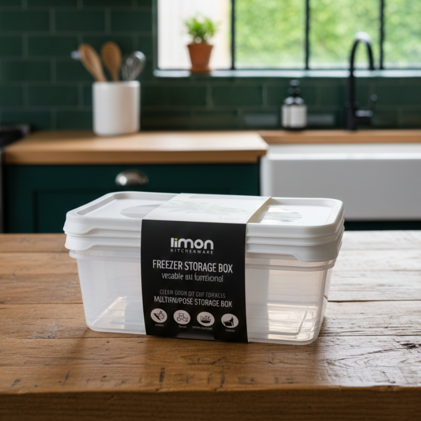 FrostVault 3-Pcs Freezer Storage Boxes by Limon