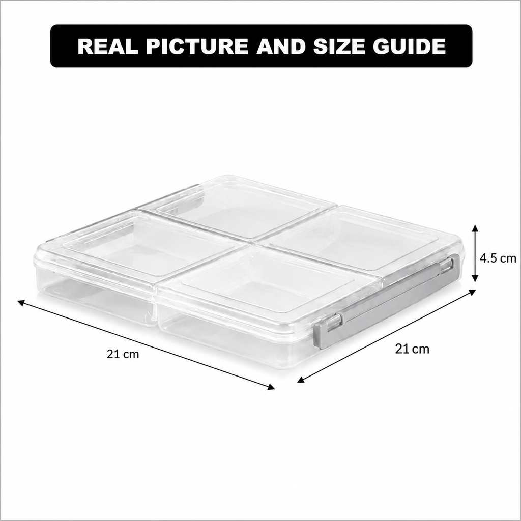 4 Section Freezer Box with Lid (22835) by Limon