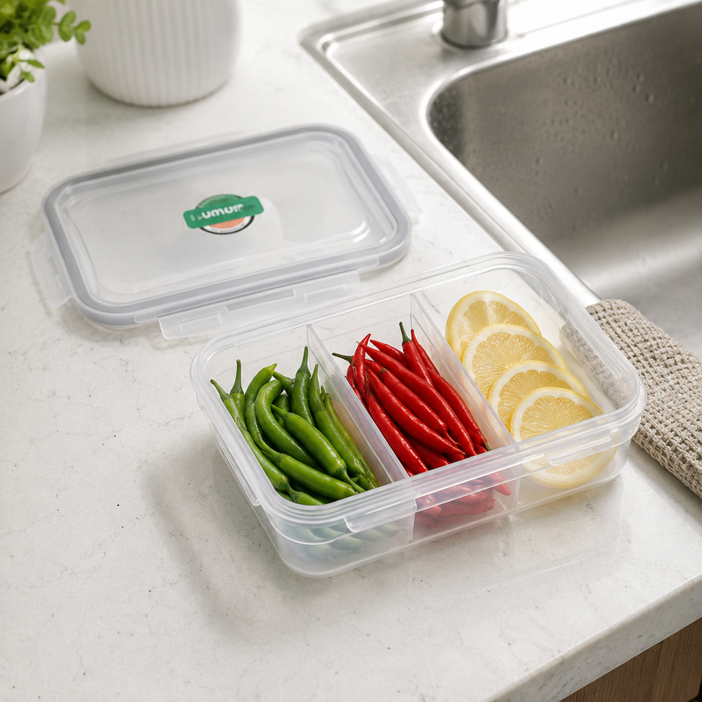 Multi-Compartment Airtight Food Container by Limon