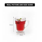EssentialServe 6‑Pcs Glass Tea Cup Set (2485) by Limon