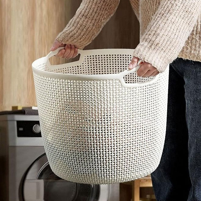 Round Flexi Laundry Basket with Handles (2138) by Limon