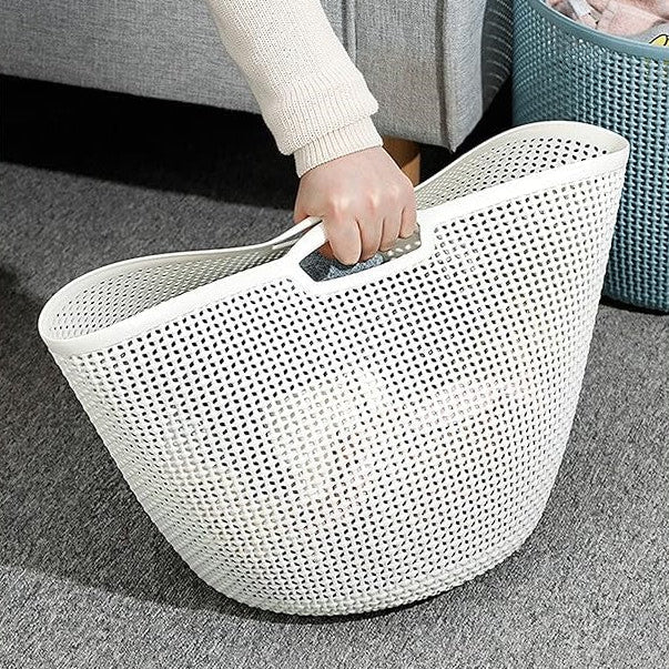 Round Flexi Laundry Basket with Handles (2138) by Limon
