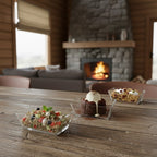 6-Pcs Rectangular Serving Glass Bowl Set (2091) by Limon