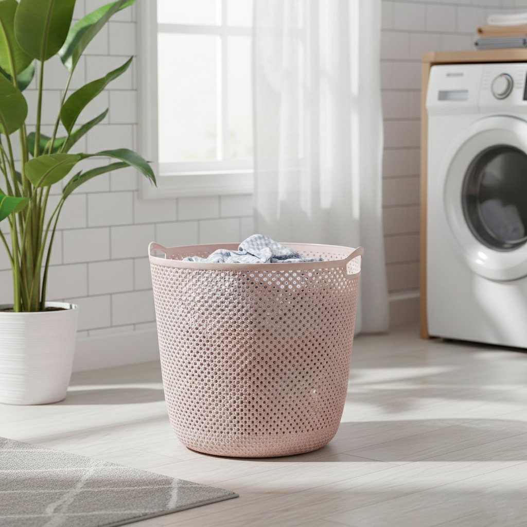 Round Flexi Laundry Basket with Handles (2138) by Limon