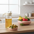 Rustic Design Glass Oil Bottle by Limon