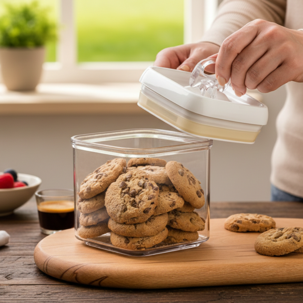 Multi-Use Square Airtight Jar by Limon