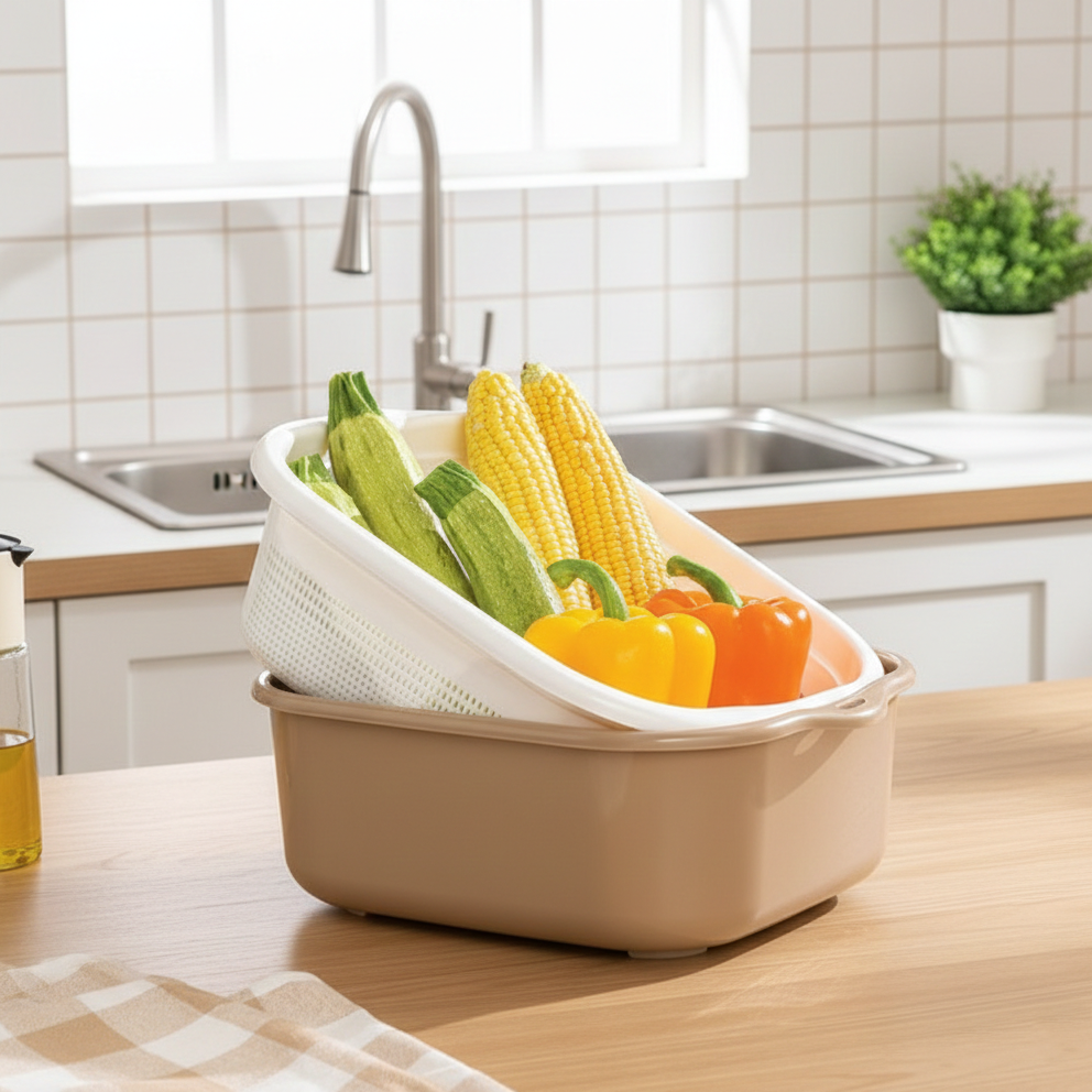 4-Pcs Multi-Use Colander & Bowl Set (026) by Limon