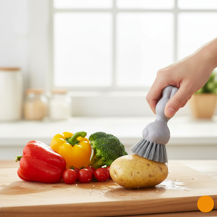PureWash Fruit & Veg Brush (206035) by Limon Main image