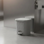 6L Bamboo-Style Dustbin with Pedal (2065) by Limon