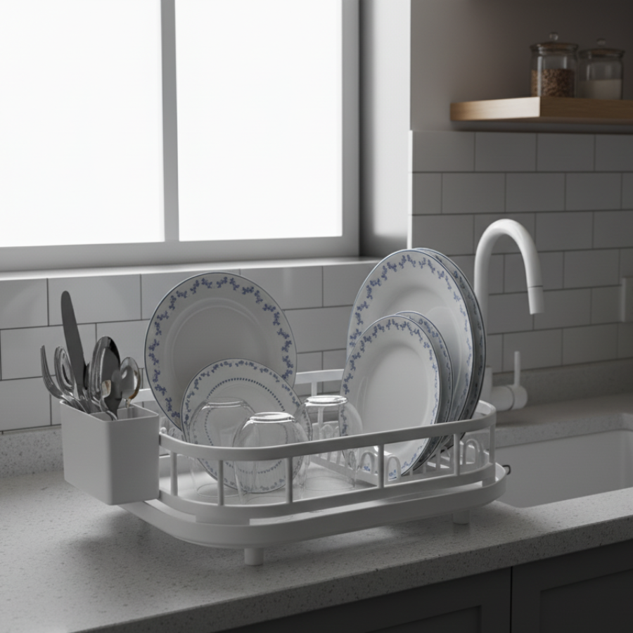 EliteDry Single-Tier Dish Organizer (2303) by Limon