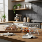 Signature Rectangular Snack Serving Tray Set by Limon