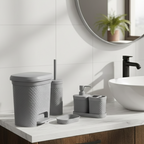 Knitted Design 5-Pcs Bathroom Set (2487) by Limon