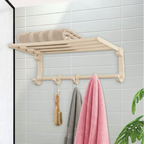 Towel & Clothes Rack with Adjustable Hangers (1940) by Limon