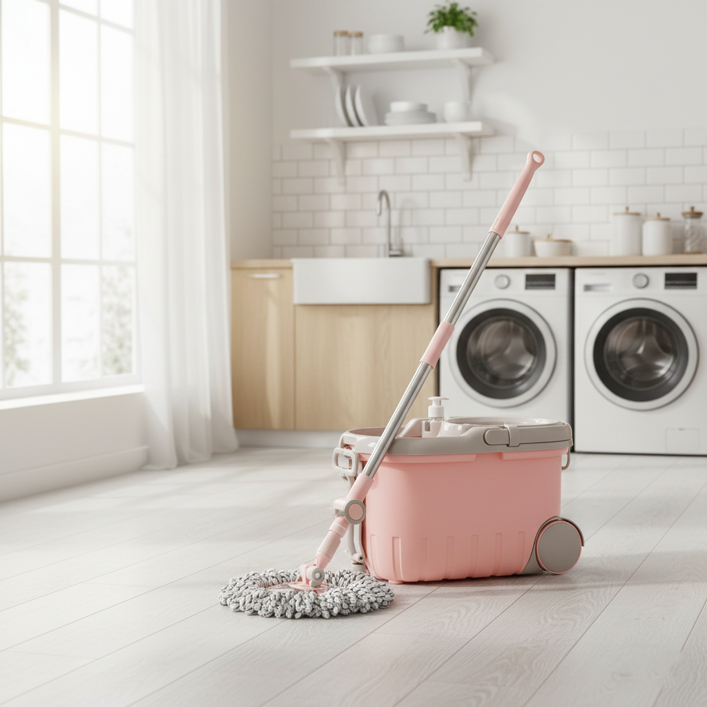 Walkable Spin Mop With Pedal, Handle & Wheel (2022) By Limon