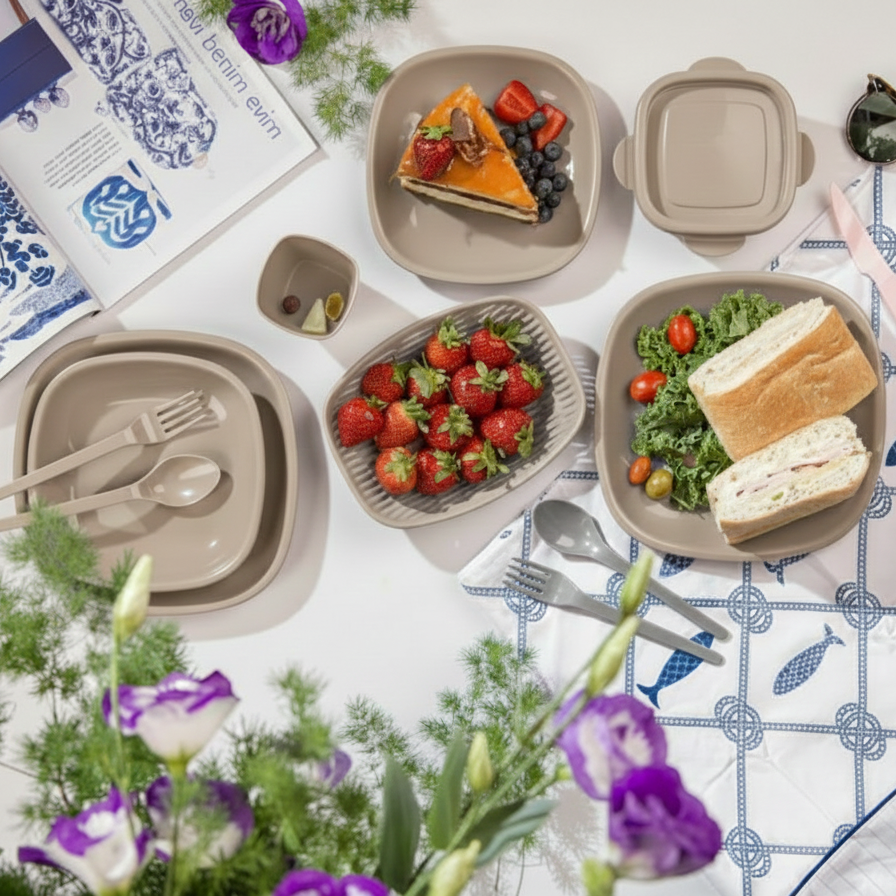 PicnicMate 60-Pcs Tableware Set (106) By Limon