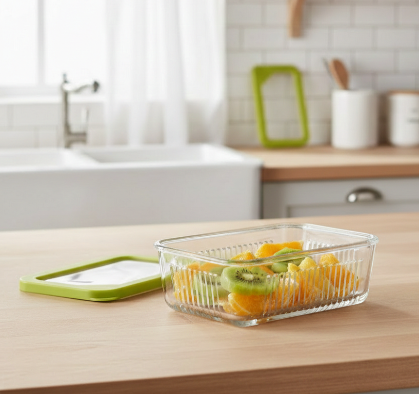 3-Pcs Unbreakable Glass Container Set (2100) by Limon