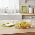 Unbreakable Glass Container (450ml) with Lid (2099) by Limon