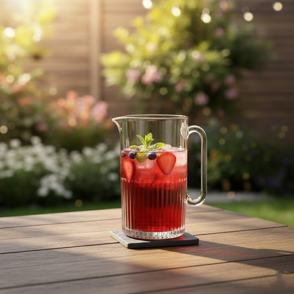 Premium Glass Jug with Handle 1L (2228) by Limon