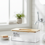 ClearView Wooden Lid Tissue Box (2372) by Limon