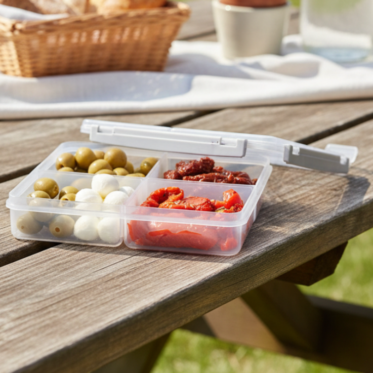 4 Section Freezer Box with Lid (11435) by Limon Secondary image