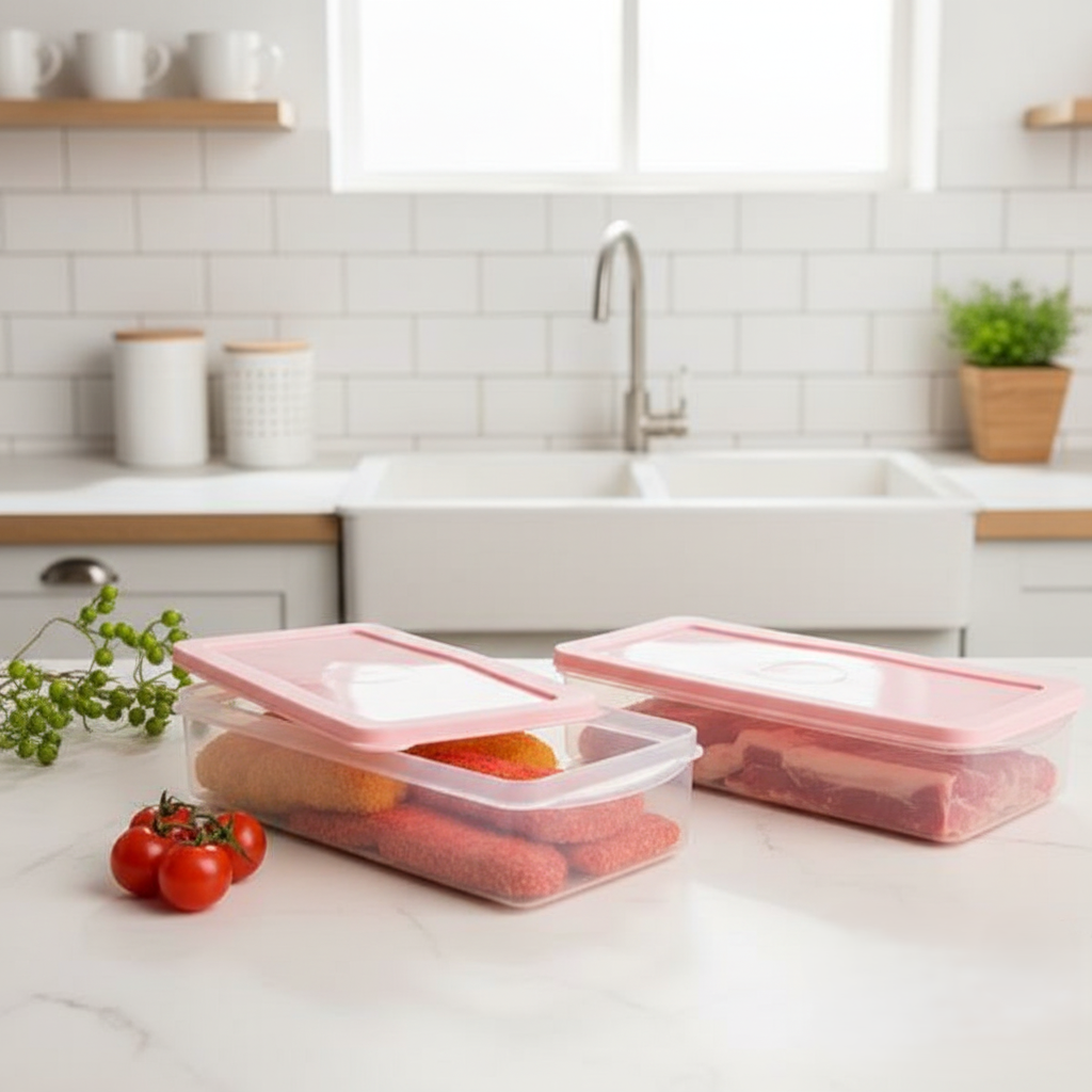 FreshSeal Rectangular Storage Box (Pack of 2) by Limon Main image