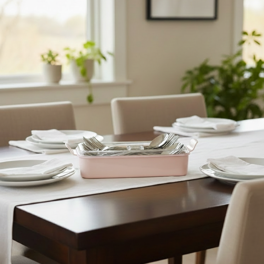 Cutlery Box with Lid and Drain (1035) by Limon Secondary image