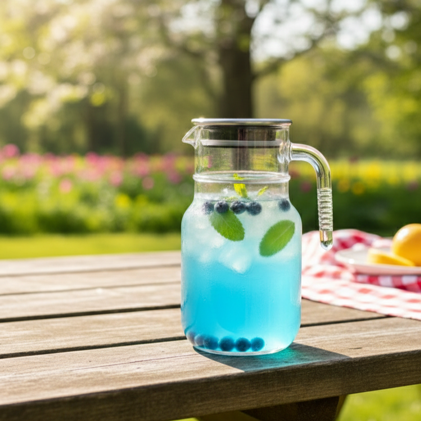 Clear 1.5 Liter Glass Pitcher (2376) by Limon