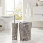 MarblePrint Dustbin & Brush Set (1909) by Limon