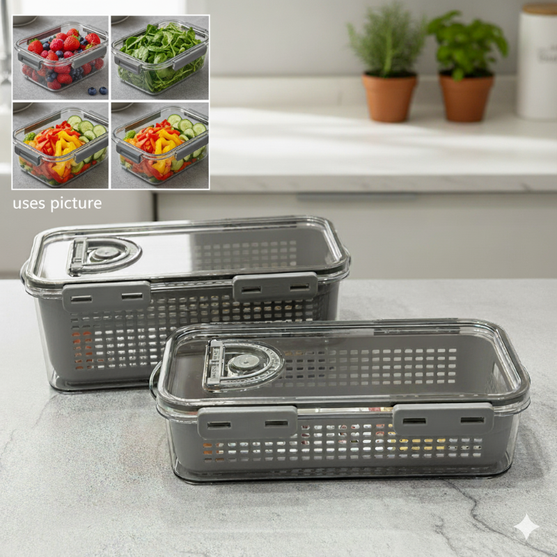 CrispLock Storage Container with Dated Lid by Limon