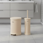 2 Pcs Dustbin With Brush (1298) By Limon