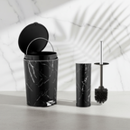 MarblePrint Dustbin & Brush Set (1909) by Limon