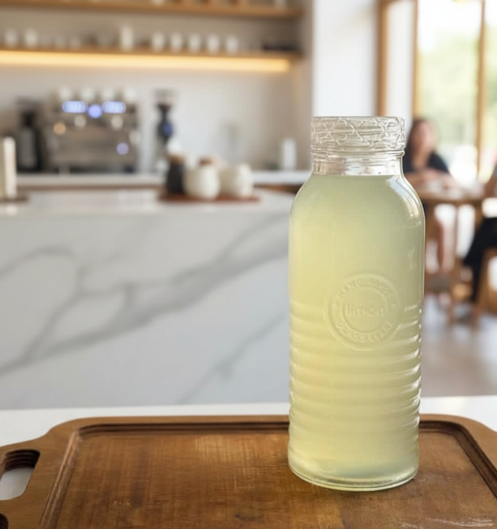 Rustic Charm Glass Bottle by Limon Secondary image