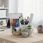 Multi-Use Acrylic Rotatable Tray with Handles (2149) by Limon