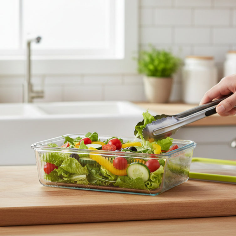 3-Pcs Unbreakable Glass Container Set (2100) by Limon