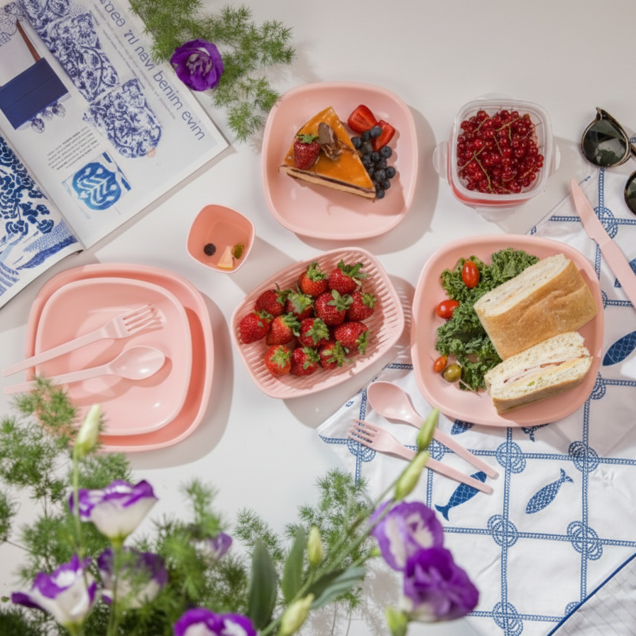 PicnicMate 60-Pcs Tableware Set (106) By Limon