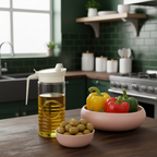 Rustic Design Glass Oil Bottle by Limon