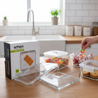 CrystalVault Glass Snacks Box (2154) By Limon